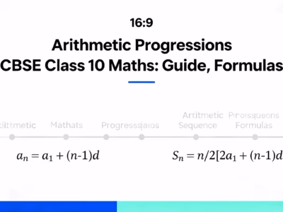 Arithmetic Progressions CBSE Class 10 Maths Guide, Formulas