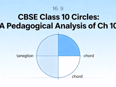 CBSE Class 10 Circles: A Pedagogical Analysis of Ch 10